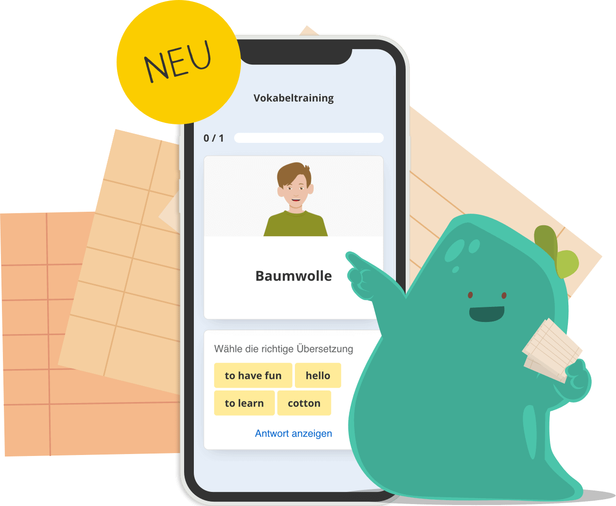 Begleitende Arbeitsblätter zur Wissensüberprüfung